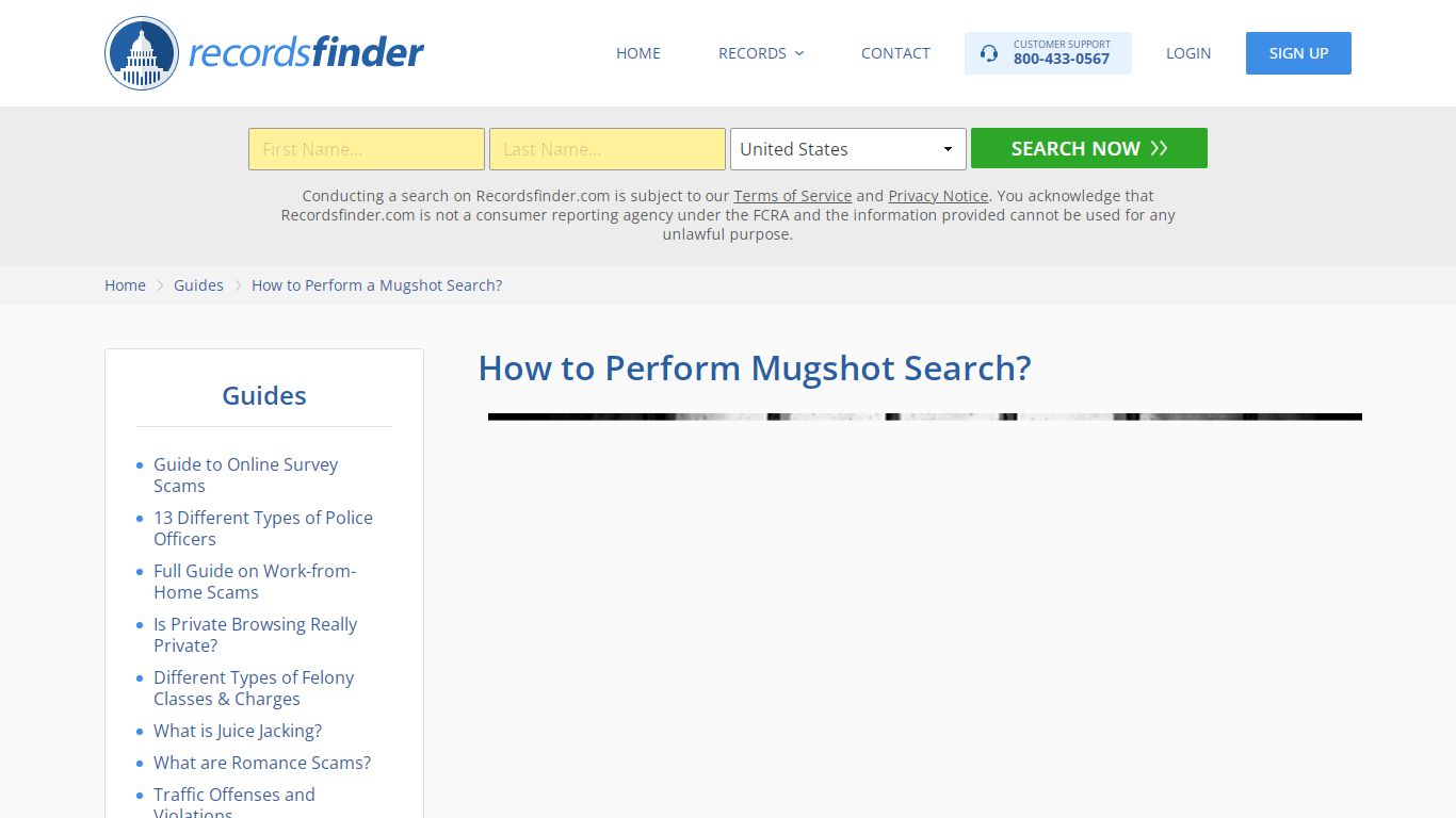 8 Free Ways to Find Your Past and Current Mugshots - RecordsFinder